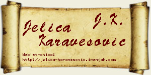 Jelica Karavesović vizit kartica